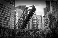 CHICAGO Kinzie Straat Brug van de Spoorweg van Melanie Viola thumbnail