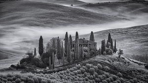 Podere Belvedere - Toscane - infrarood zwartwit van Teun Ruijters