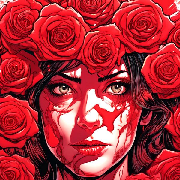 Lady Red Rose by Quinta Mandala