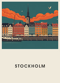 Stockholm – Mid-Century travel poster by Albert Klee