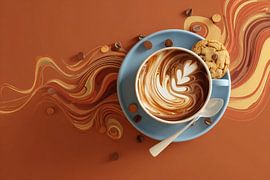 have a hot cup of coffee or cappuccino by Egon Zitter