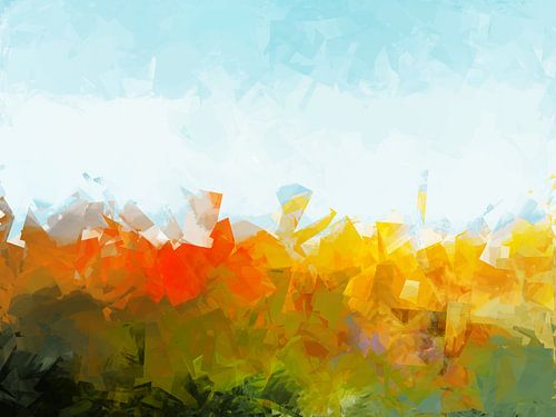 Paysage - Les frissons du printemps.