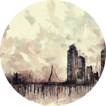 Rotterdam Skyline van Arjen Roos