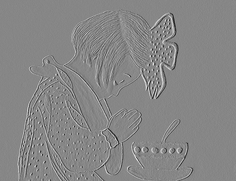 Une fille qui prie par Jose Lok