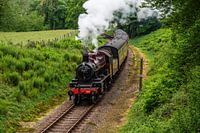 Steam train in Lake District UK