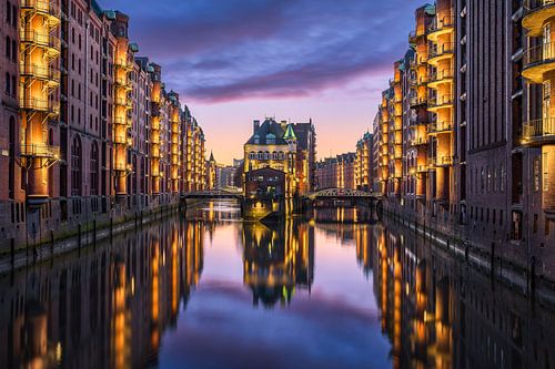 Speicherstadt in Hamburg, Duitsland