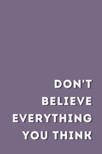 Don't Believe Everything You Think