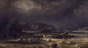 Die Maas bei Poilvache, Ferdinand Joseph Bernard Marinus, 1873