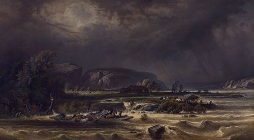 De Maas bij Poilvache, Ferdinand Joseph Bernard Marinus, 1873