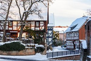 Herleshausen Fachwerkhäuser im Winter