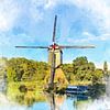 Le moulin à vent Poldermolen Oudegein, Nieuwegein, Utrecht. sur Danny de Klerk