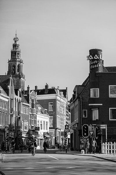 Martinitoren von der Ebbingebrug von Foto's uit Groningen