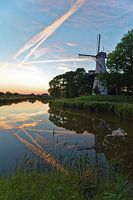 Sunset with the Mill of Tholen