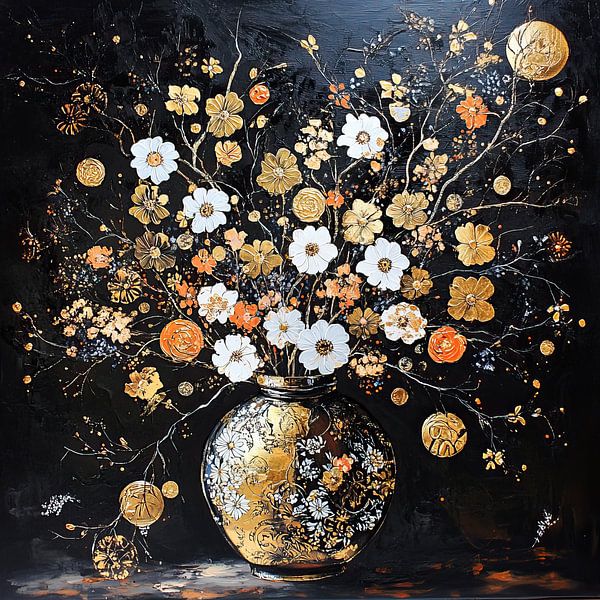 Flower painting 38.8114 by ARTEO Paintings