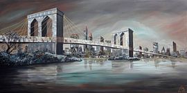 Skyline Acryl van Lineke Lijn