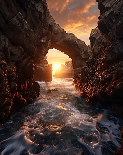 Sunset on the Atlantic Ocean