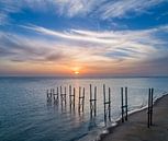 Sil's jetty - Sonnenaufgang - Texel von Texel360Fotografie Richard Heerschap Miniaturansicht