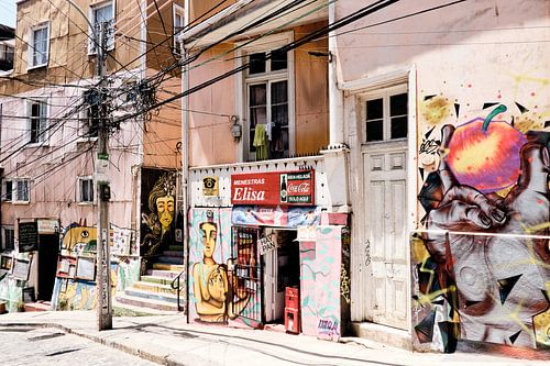 Graffitis à Valparaiso, Chili