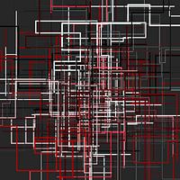 Abstraktes Linien-Netz 1 farbig