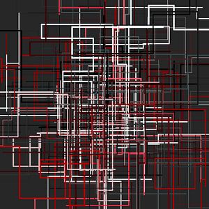 Abstracte lijn netto 1 kleurig