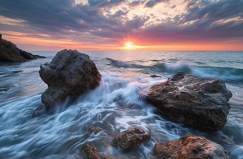 Golden hour on the Atlantic