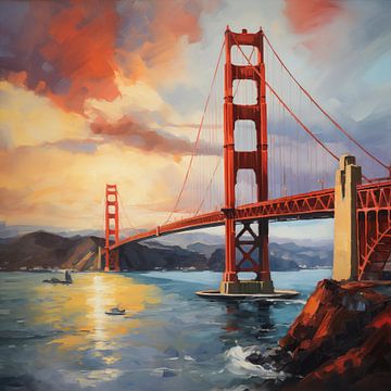Golden Gate Bridge San Francisco van TheXclusive Art