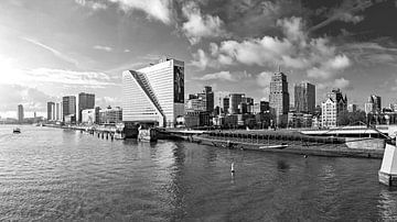 Rotterdam 'de boompjes' Black and White van Midi010 Fotografie