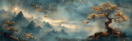 Peinture d'automne mystique