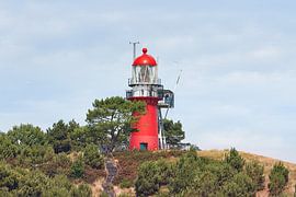 Schöner roter Leuchtturm auf der Wattenmeerinsel Vlieland. von Johan Kalthof
