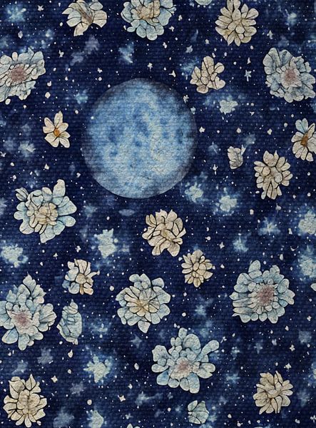 Boho Moon mit Girlande Nr.05 | The Bohemian Vintage Collection von MadameRuiz