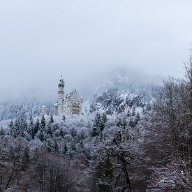 Neuschwanstein a la neige sur Margriet Photography