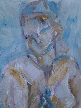 Portrait moderne d'une femme sur Paul Nieuwendijk