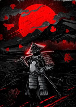 Karminroter Herbstkrieger von P U F F Y