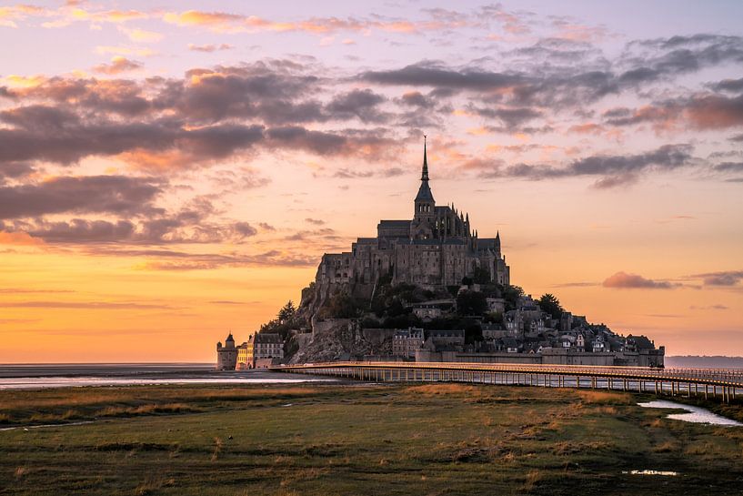 Le Mont Saint Michel Normandië van Achim Thomae Photography