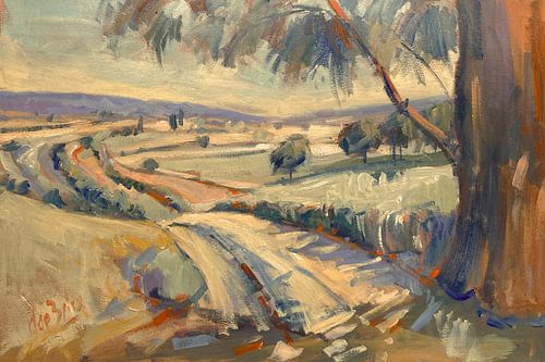 Veldweg door het Heuvelland