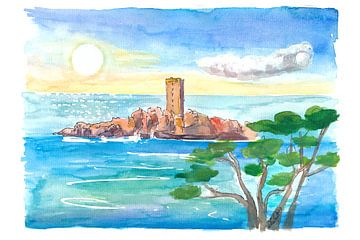 Mediterraan eiland in het Esterelmassief aan de Franse Rivièra Côte d'Azur van Markus Bleichner