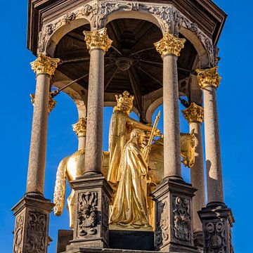 Magdeburger Reiter am Alten Markt in Magdeburg von Werner Dieterich