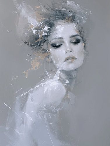 Modern en abstract portret