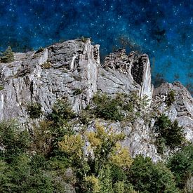 Felsen im Donautal von Leopold Brix