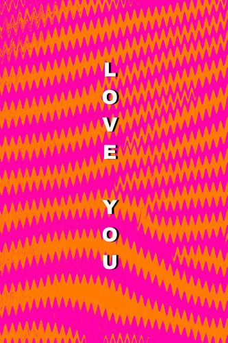 Love YOU Pattern orangepink