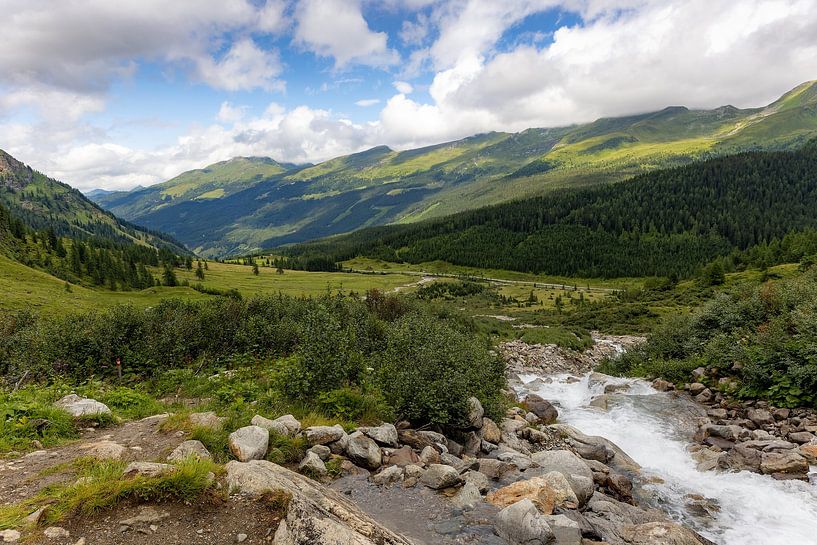 Weite Aussicht über das Raurisertal in Österreich von Jacob Molenaar