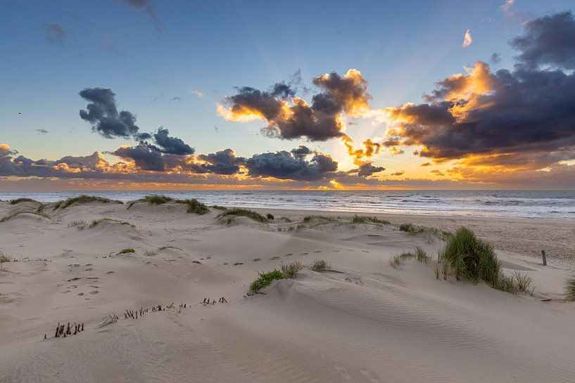 North Sea coast at Hargen by René Groeneveld