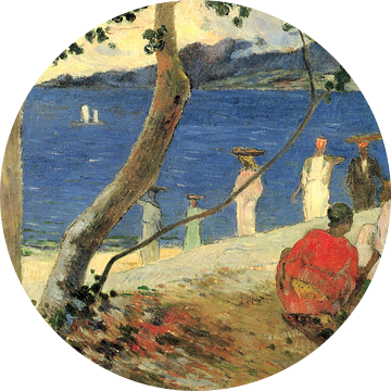 Fruitdragers bij Turin Cove, Paul Gauguin - 1887