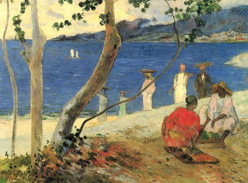 Fruitdragers bij Turin Cove, Paul Gauguin - 1887