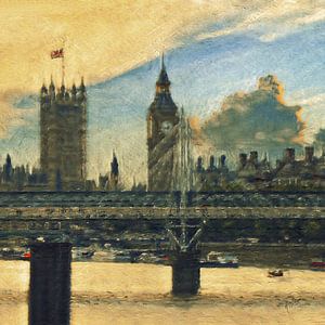 Golden Hour Westminster Palace von Nop Briex