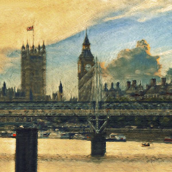 Golden Hour Westminster Palace by Nop Briex