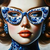 Delft Blue Portrait
