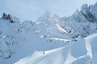 Winter solo mountaineer Chamonix