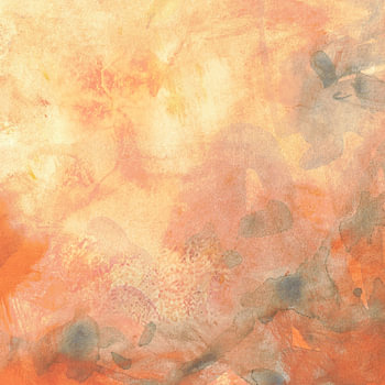 Courant aquarelle Pêche dorée