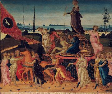 Jacopo del Sellaio, Triumph der Keuschheit, 1485-95 1 von 3 triumphalen Werken